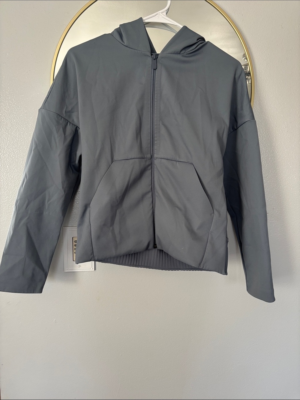 Lululemon Bluish/Gray Hooded Zip Jacket